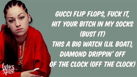 gucci flip flops extended bhad|gucci flip flops bhad bhabie lyrics.